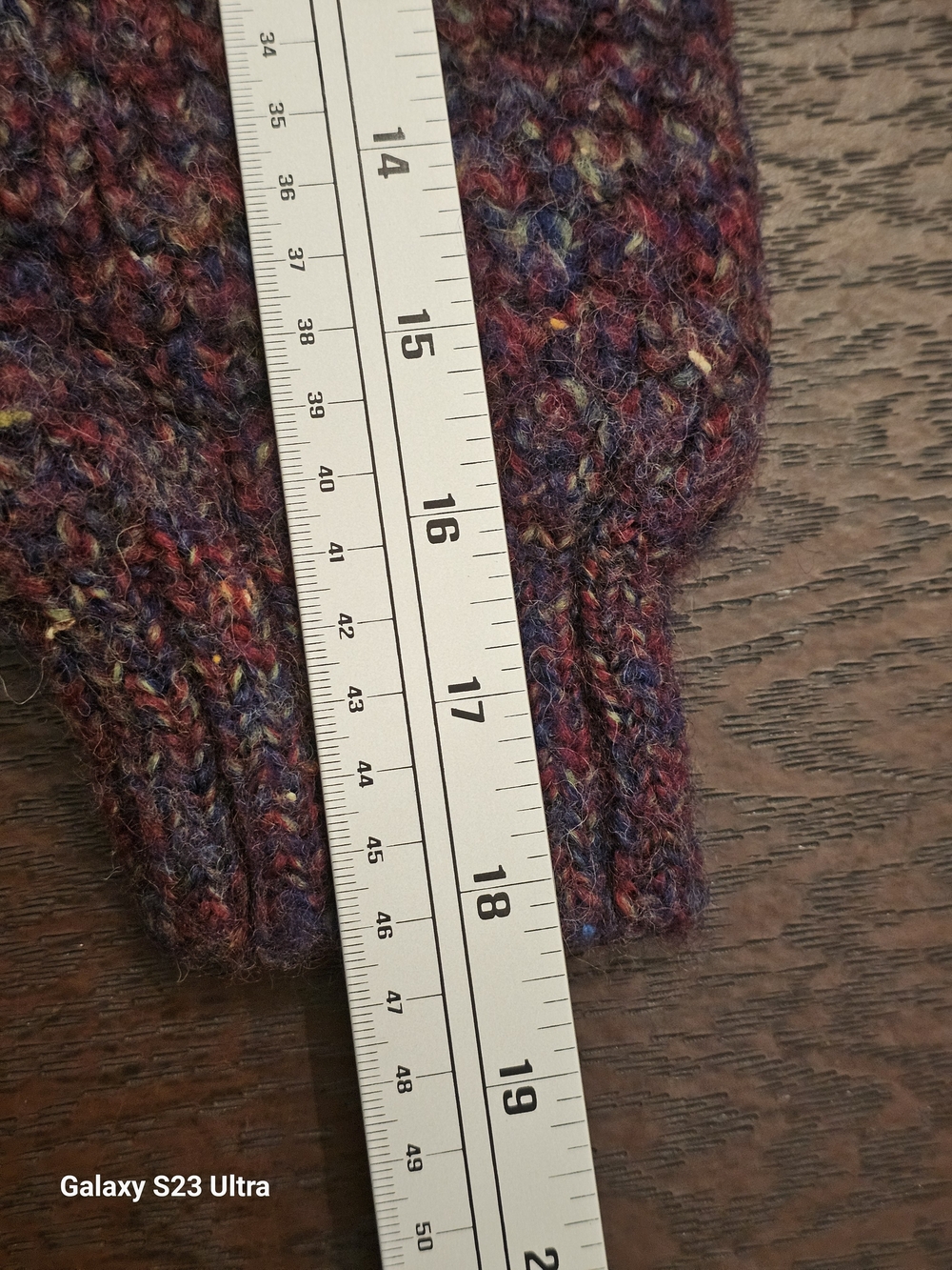 Purple Crewneck 100% Pure New Wool Sweater - Women's Crewneck - Picture 8 of 8